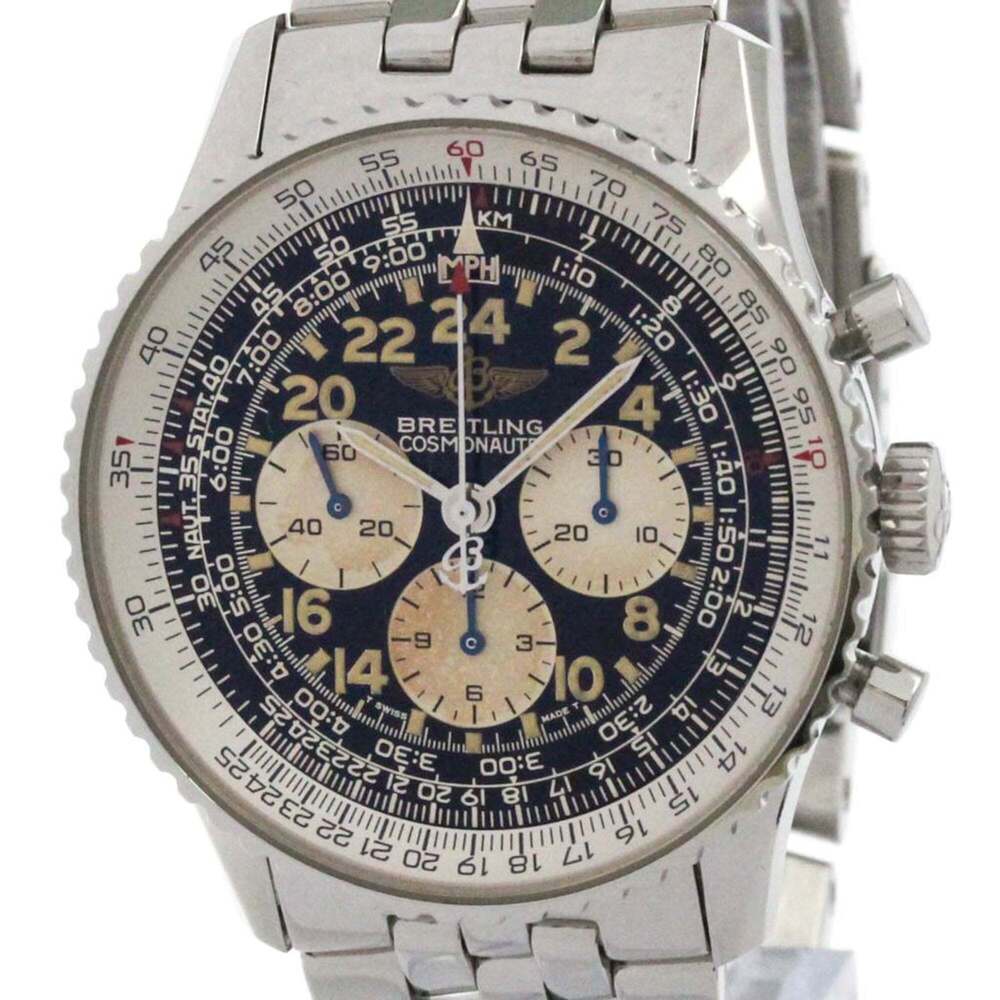 BREITLING Navitimer Cosmonaute Hand-Winding Mens Watch A12023 Polished